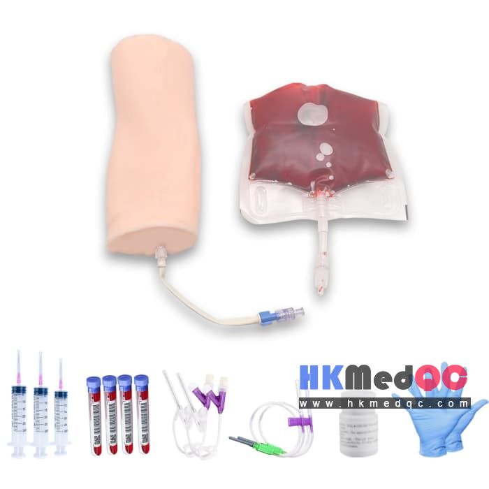 Skin Tone Silicone IV Injection Practice Kit for Medical Students