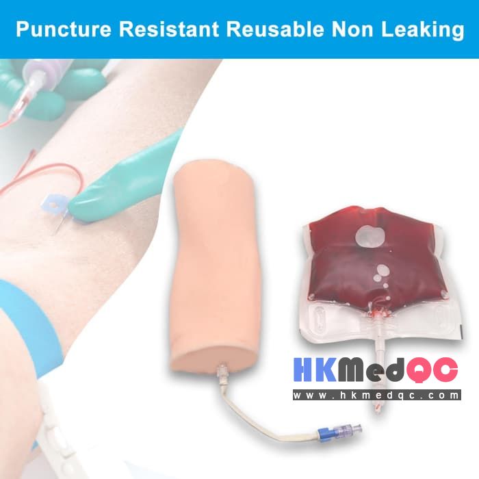 Skin Tone Silicone IV Injection Practice Kit for Medical Students