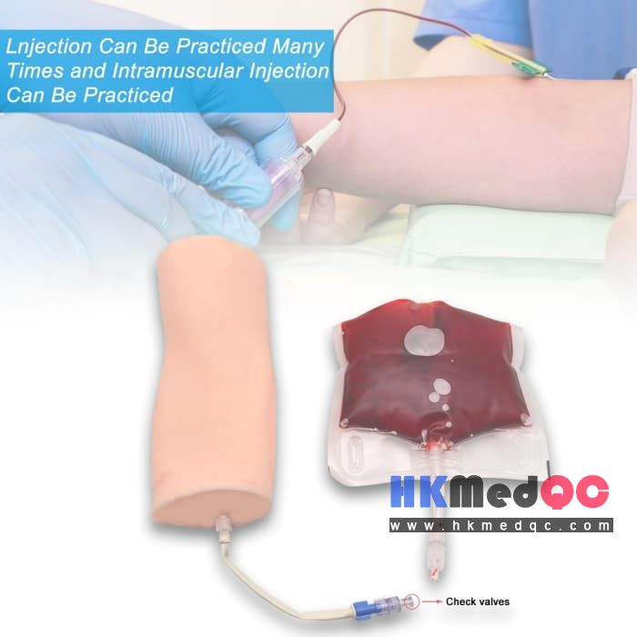 Skin Tone Silicone IV Injection Practice Kit for Medical Students