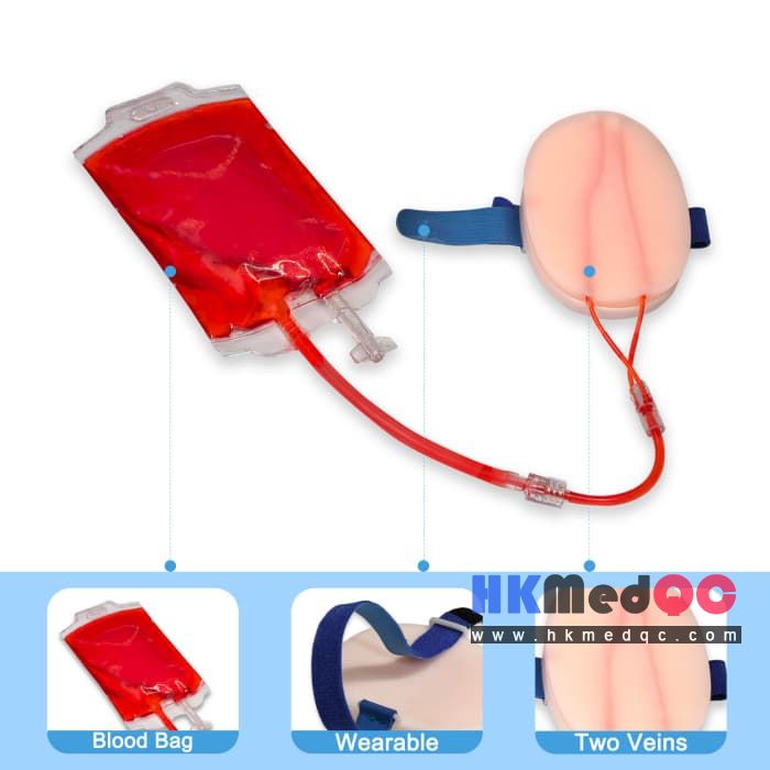 Advanced Wearable IV Practice Arm Kit,Blood Collection Training Model