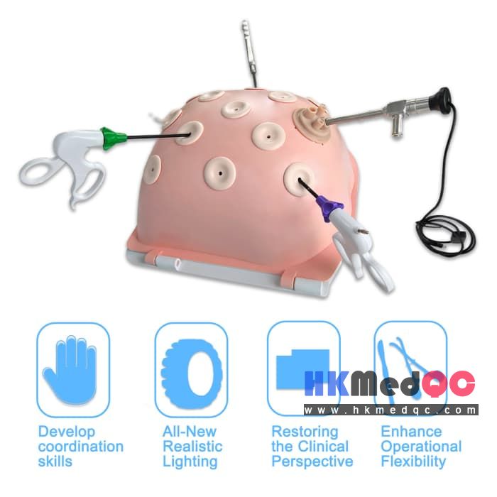 Upgrade Hemispherical Laparoscope Kit,Laparoscopic Surgery Simulator