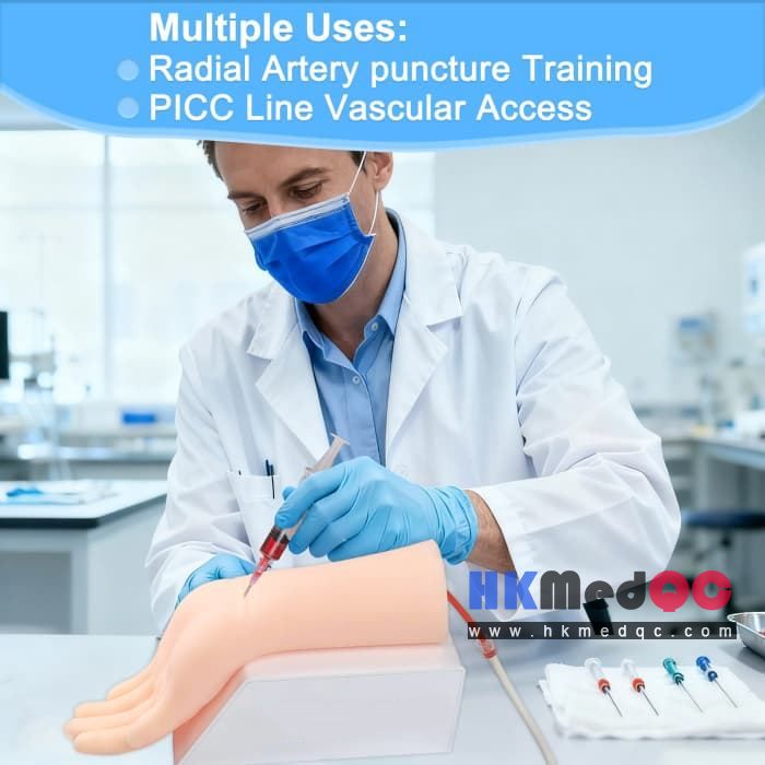Radial Artery Puncture Practice Phantom,Vascular Access Training Kit