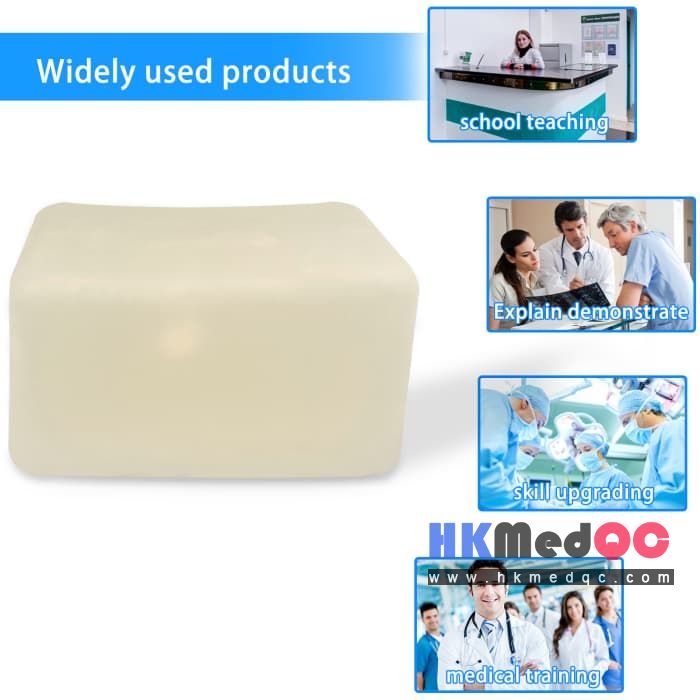 Abdominal Cavity & Cyst Puncture Model,Simulation Biopsy Teaching Tool(White)